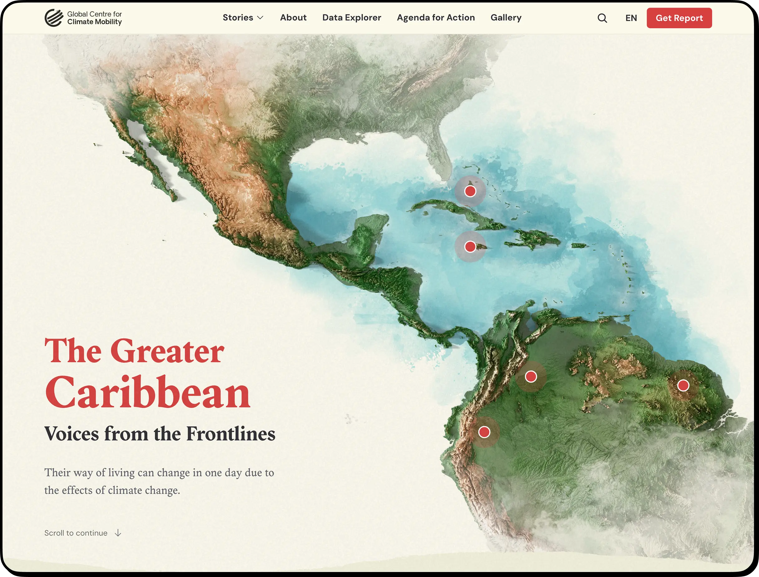 Global Centre for Climate Mobililty Website - Home Page