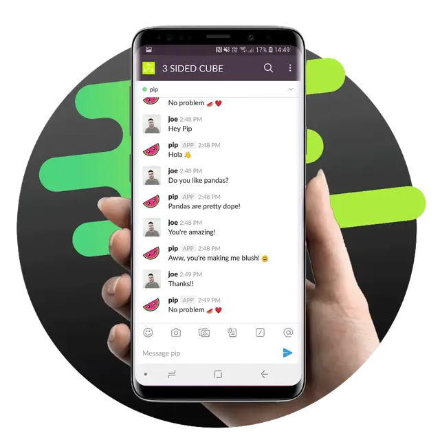Slack Chatbot Screenshot