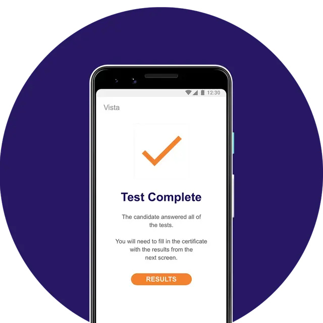 Test Complete Screen