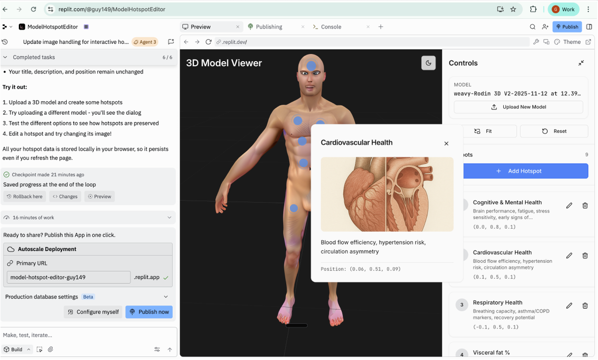 replit hackathon app by 3 sided cube