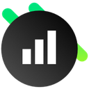 Icon depicting a graph to represent data visualisation