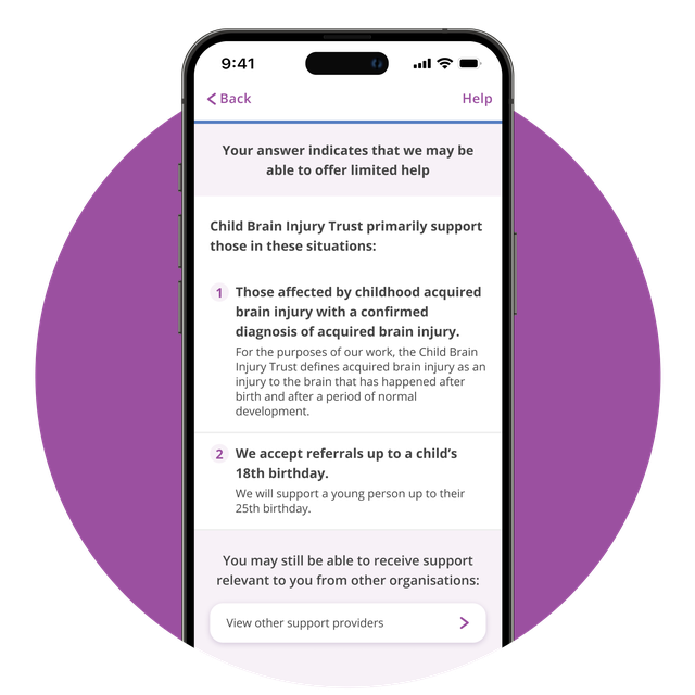 Phone screen displaying the referrals feature.