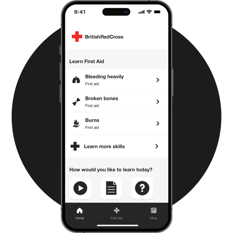 Phone screen displaying the app homepage.