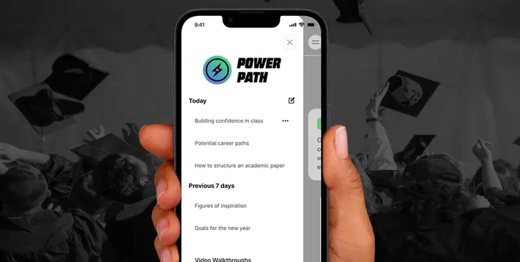 Phone screen showing the Power Path app.