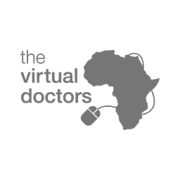 Virtual Doctors logo in greyscale