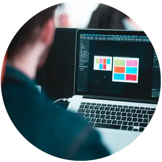 person designing