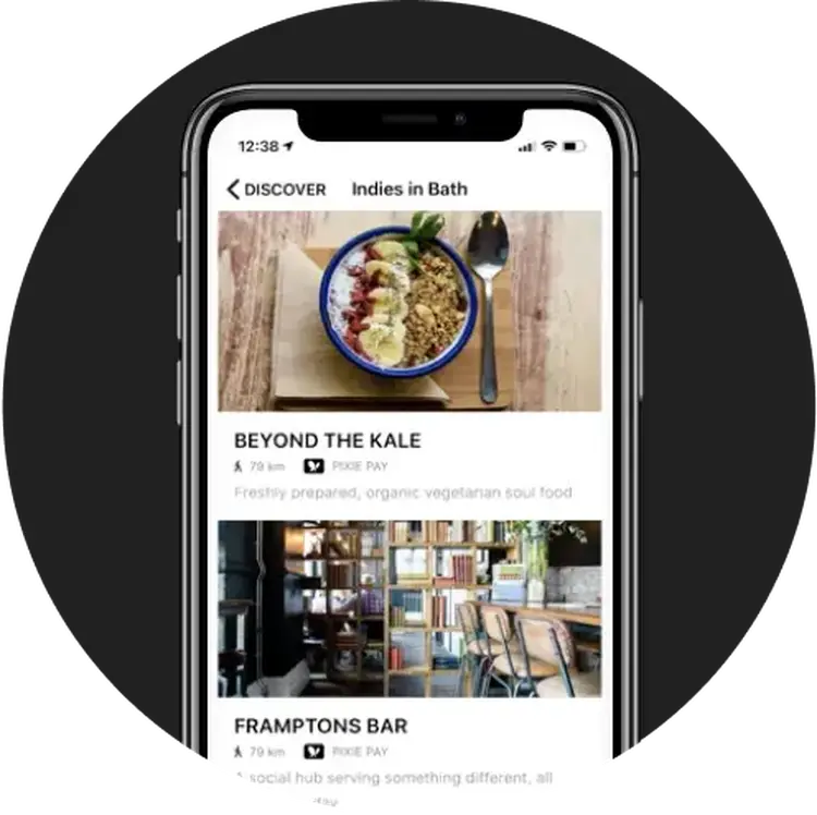 Pixie app mockup