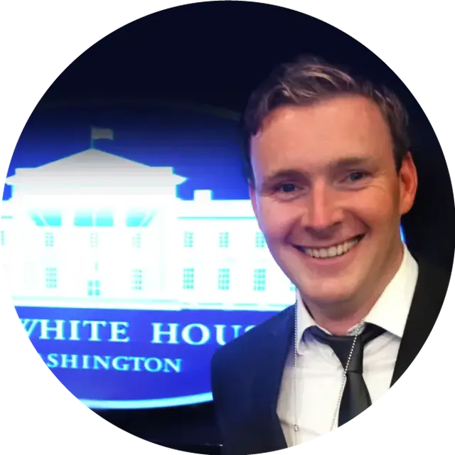 Duncan, our CEO, outside the White House in Washington, USA